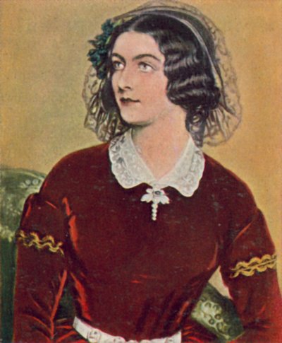Lola Montez, irská tanečnice, která se stala milenkou bavorského krále Ludvíka I. (barevná litografie) od Joseph Carl (after) Stieler