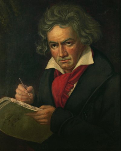 Ludwig van Beethoven ... (olej na plátně) od Joseph Carl Stieler