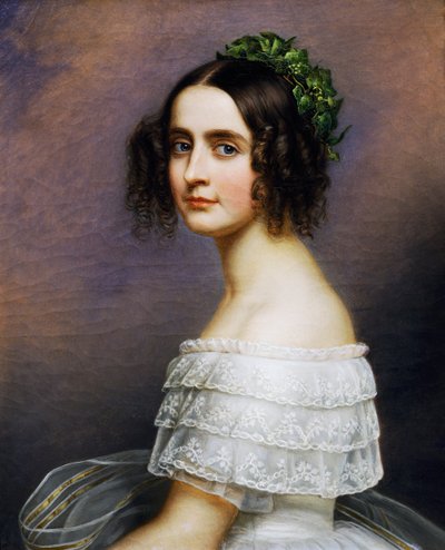 Portrét Alexandry Amálie Bavorské (Aschaffenburg od Joseph Carl Stieler