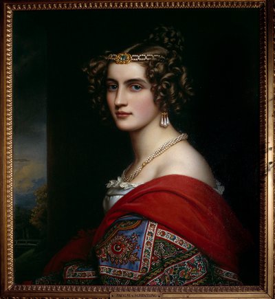 Portrét Amalie von Schintling Malba Josefa Karla Stielera (1781-1858) 1831 Mnichov. Chateau De Nymphenburg od Joseph Carl Stieler
