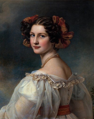 Portrét Augustina Obraz od Josepha Karla Stielera (1781-1858) Mnichov 19. století. Chateau De Nymphenburg od Joseph Carl Stieler