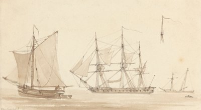 Škuner, Corvette a Fishing Smack od Joseph Cartwright