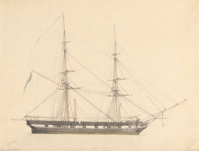 Single Brig s Union Jackem a třemi figurami od Joseph Cartwright