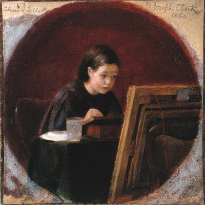 Portrét Christiny Mary Clark, kolem roku 1860 (olej na plátně) od Joseph Clark