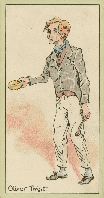 Oliver Twist (barevná litografie) od Joseph Clayton (1856-1937) (after) Clarke