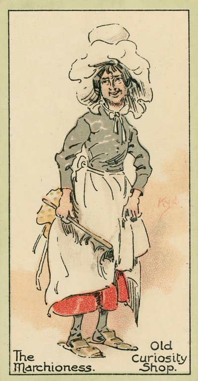 Maršálka, Old Curiosity Shop (barevná litografie) od Joseph Clayton (1856-1937) (after) Clarke