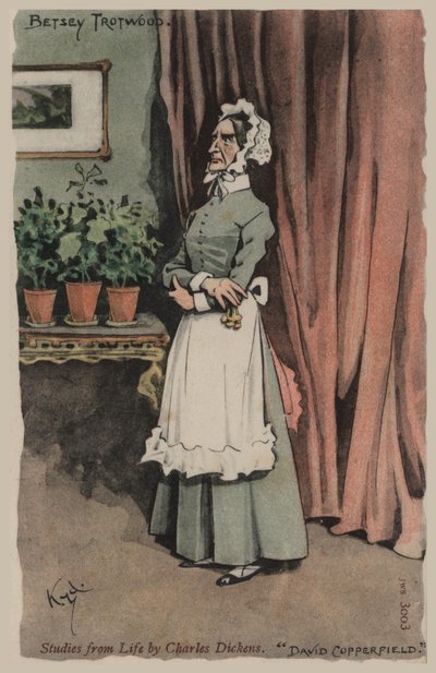Betsey Trotwood, David Copperfield von Joseph Clayton  Clarke