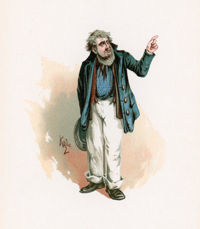 Mr Peggotty, ilustrace z 