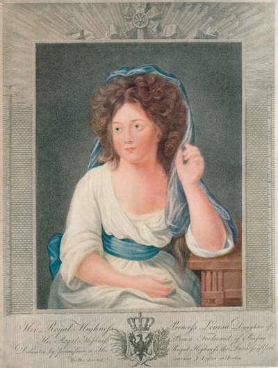 Její královská Výsost princezna Louisa, dcera Jeho královské Výsosti prince Ferdinanda Pruského, 19 od Joseph Collyer
