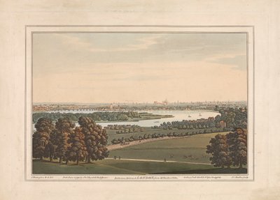 Battersea, Chelsea a Londýn z vily pana Ruckera od Joseph Constantine Stadler