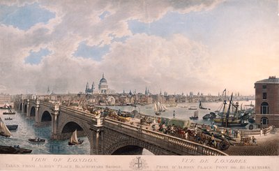 City of London z jihu, 1802 od Joseph Constantine Stadler