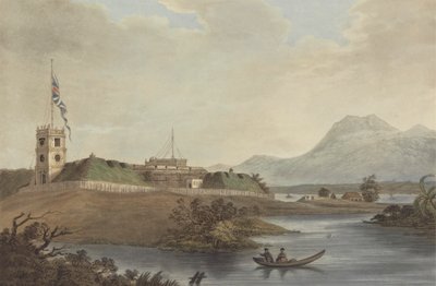 Fort Marlborough, Benkulen, Sumatra, 1799 od Joseph Constantine Stadler