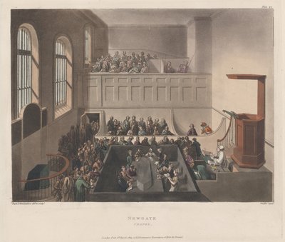Newgate Chapel, 1809., 1809. od Joseph Constantine Stadler