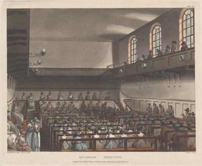 Setkání kvakerů, 1. dubna 1809, 1. dubna 1809. od Joseph Constantine Stadler