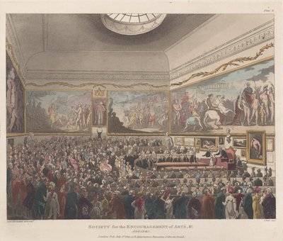 Společnost pro povzbuzení umění atd., Adelphi, 1. července 1809, 1. července 1809. od Joseph Constantine Stadler