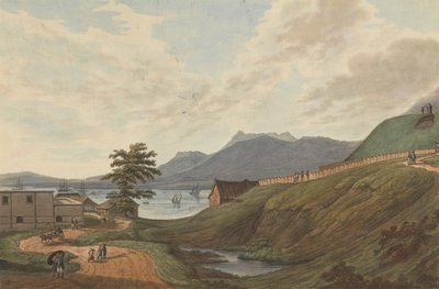Spongy Lampu Hills Fort Marlborough, Bengkulu, Sumatera, 1799 od Joseph Constantine Stadler