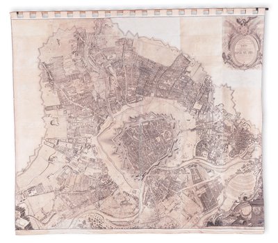 Vídeňská nástěnná mapa, 1776 nebo 77 od Joseph Daniel Huber