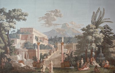 Design tapety zobrazující Telemachus od Joseph Dufour