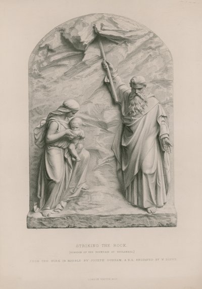 Mojžíš udeřil do skály od Joseph Durham