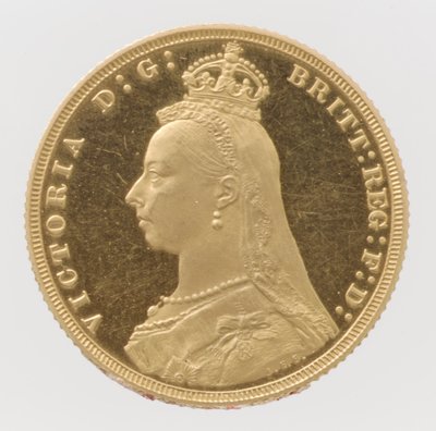 Queen Victoria Jubilee Head proof sovereign, 1887. od Joseph Edgar Boehm