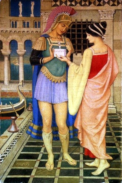 Představení rakve od Joseph Edward Southall