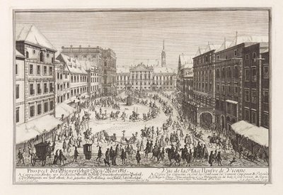 Nový trh Vídeň Neuer Markt, 1719. od Joseph Emanuel Fischer von Erlach