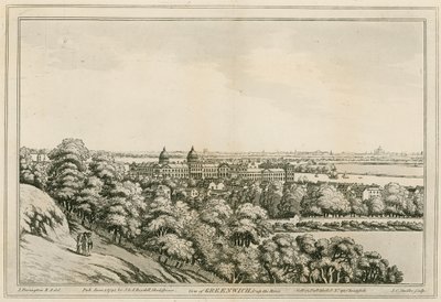 Pohled na Greenwich, Londýn a řeku Temži od Joseph Farington