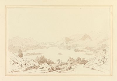 Celkový pohled na jezero Derwent Water od Joseph Farington