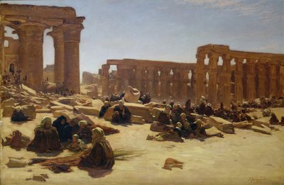 Ruiny chrámu v Luxoru, kolem roku 1890 od Joseph Farquharson