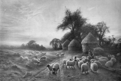 Krmení ovcí, c1890, 1911 od Joseph Farquharson