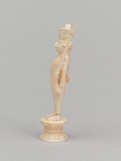 Bílý pěšec, šachová figurka, Indie, cca 1820 od Joseph Felix Bouchor