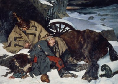 Scéna z Ústupu z Ruska od Joseph Fernand Boissard de Boisdenier