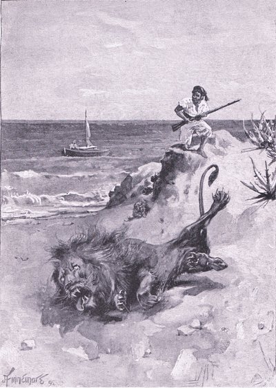 Ležel a bojoval o život (litho) od Joseph Finnemore