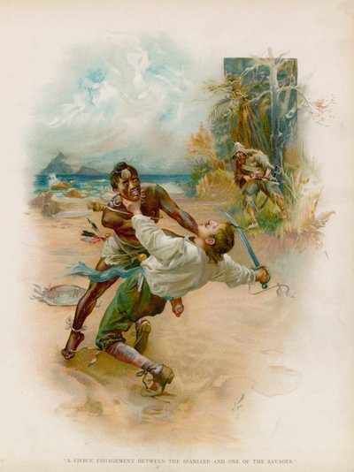 Ilustrace pro Robinsona Crusoe od Joseph Finnemore