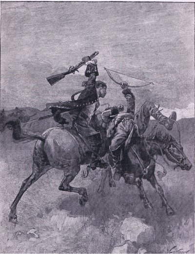 Srazí jednoho z nich z koně (litho) od Joseph Finnemore