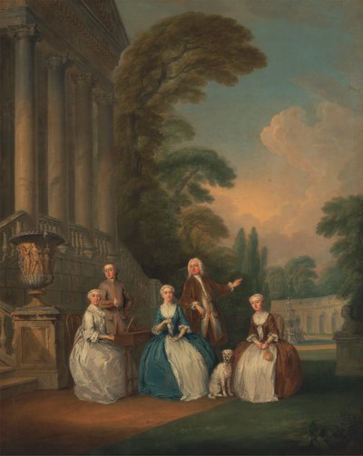 Portrét rodiny od Joseph Francis Nollekens