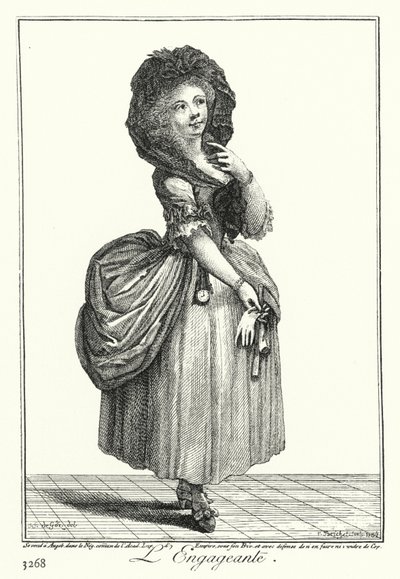The Charming Girl (rytina) od Joseph Franz von (after) Goez