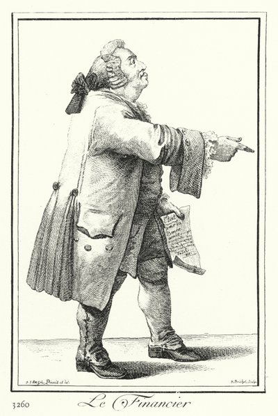Finančník (rytina) od Joseph Franz von (after) Goez
