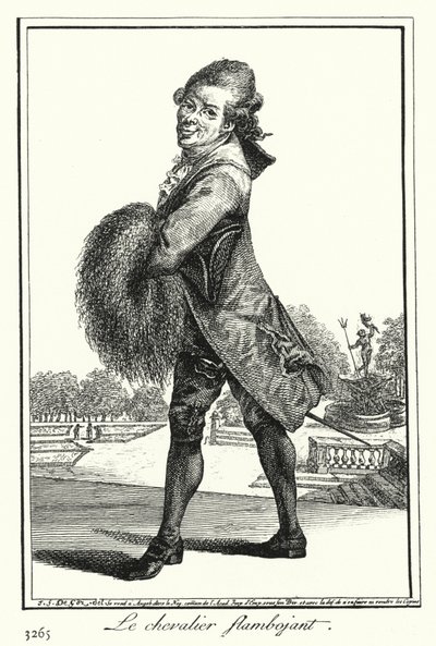 The Flamboyant Knight (rytina) od Joseph Franz von (after) Goez