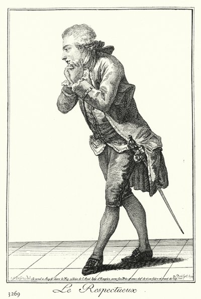 Úctivý muž (rytina) od Joseph Franz von (after) Goez