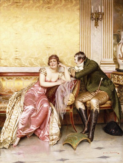 Její nápadník, od Joseph Frederick Charles Soulacroix
