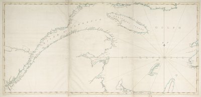 Mapa zálivu a řeky svatého Vavřince, cca 1778 (tisk) od Joseph Frederick Wallet DesBarres
