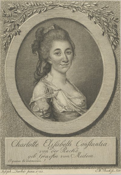 Portrét Elisy von der Recke 1754-1833, 1783. od Joseph Friedrich August Darbes