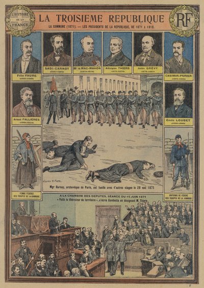 Francouzská třetí republika: Pařížská komuna (1871) a prezidenti republiky od Joseph Girard