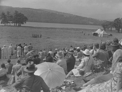 Diváci sledující zkoušky ovčáckých psů od Joseph Hardman