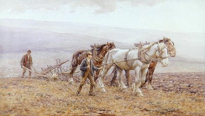 Orba Downs (akvarel na papíře) od Joseph Harold Swanwick