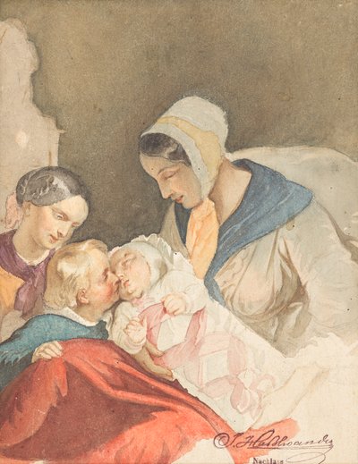 mateřské štěstí od Joseph Hasslwander