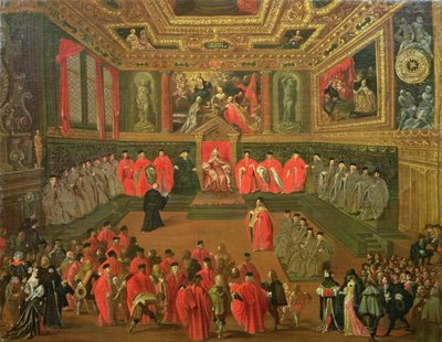 Audience s dóžetem v College of the Ducale Palace od Joseph Heintz