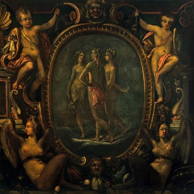 Tři Grácie (olej na plátně) od Joseph Heintz