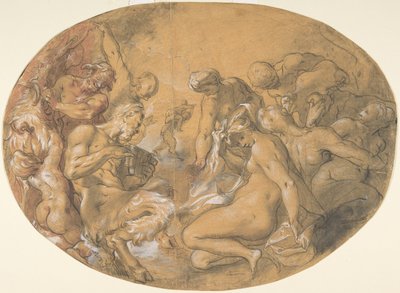Satyrové a nymfy, ca. 1599. od Joseph Heintz the Elder